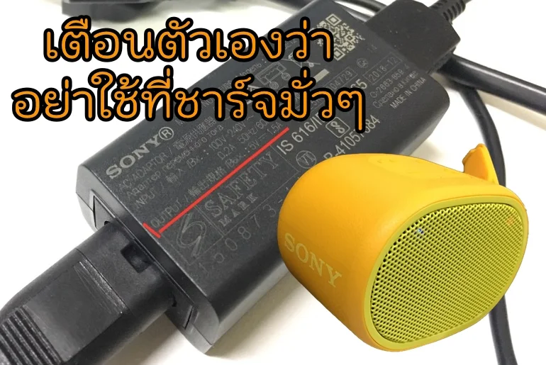 อย่าใช้ที่ชาร์จมั่วซั่ว Output เหมือนกันก็ใช่ว่าจะใช้กันได้