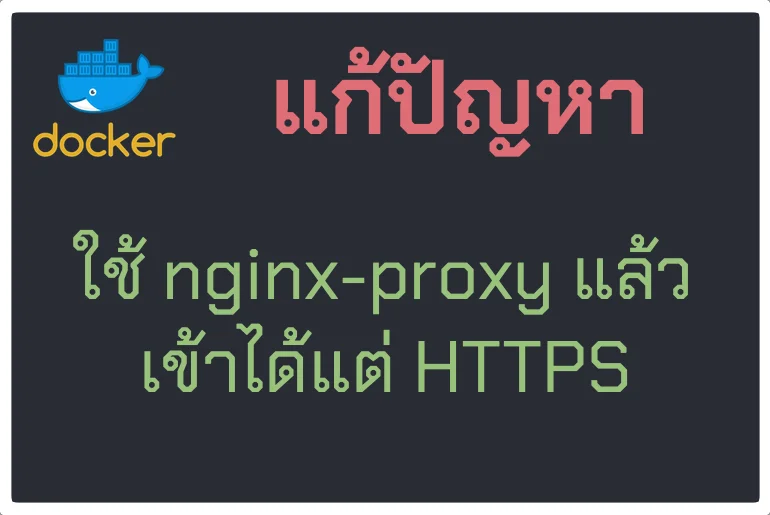 แก้ปัญหาใช้ nginx-proxy แล้วเข้าได้แต่ https เข้า http ไม่ได้ Error 503